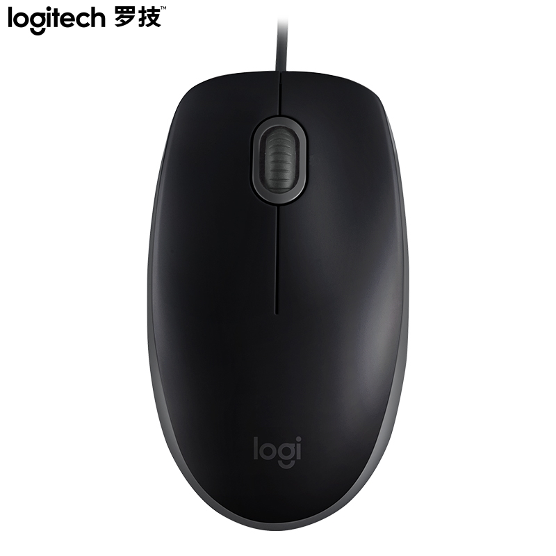 罗技(Logitech)M110 鼠标 有线鼠标 办公鼠标 静音鼠标 对称鼠标 蓝色